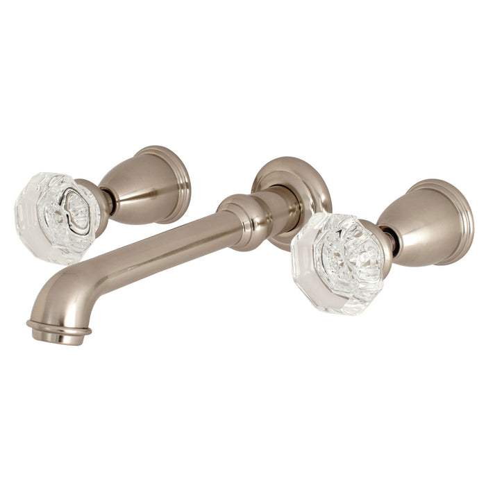 Kingston Tulare KS7028WCL - Celebrity Two-Handle 3-Hole Wall Mount Tub Faucet, Brushed Nickel