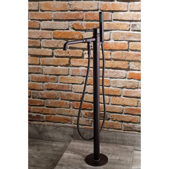 Kingston Sona KS7035DKL - Kaiser Single-Handle 1-Hole Freestanding Tub Faucet with Hand Shower, Oil Rubbed Bronze