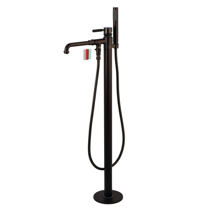 Kingston Sona KS7035DKL - Kaiser Single-Handle 1-Hole Freestanding Tub Faucet with Hand Shower, Oil Rubbed Bronze