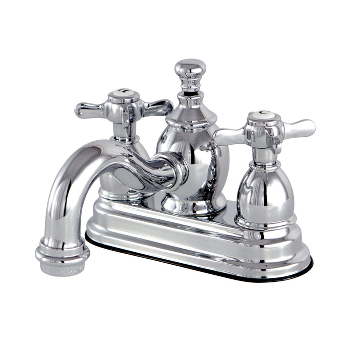 Kingston Heirloom KS7101BEX - Essex Double-Handle 3-Hole Deck Mount 4-Inch Centerset Bathroom Faucet with Brass Pop-Up, Polished Chrome