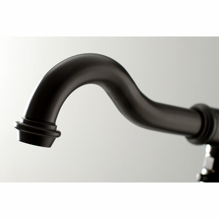 Kingston Heirloom KS7130ABL - English Country Single-Handle 1-Hole Freestanding Tub Faucet with Hand Shower, Matte Black