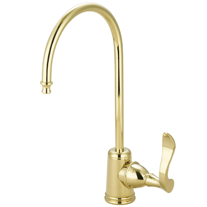 Kingston Tulare KS7192CFL - Century Single-Handle 1-Hole Deck Mount Water Filtration Faucet, Polished Brass