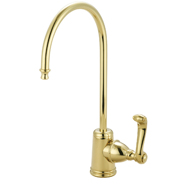 Kingston Tulare KS7192FL - Royale Single-Handle 1-Hole Deck Mount Water Filtration Faucet, Polished Brass
