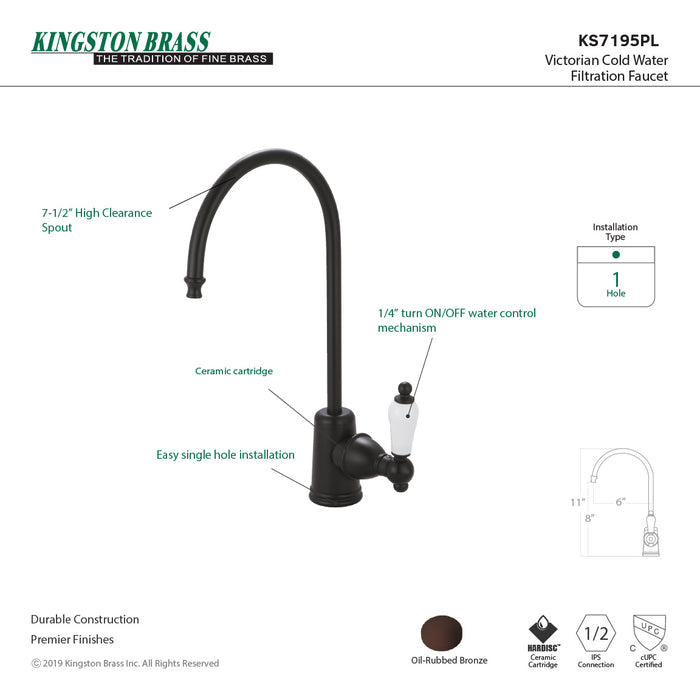 Victorian KS7195PL Single-Handle 1-Hole Deck Mount Water Filtration Faucet, Oil Rubbed Bronze