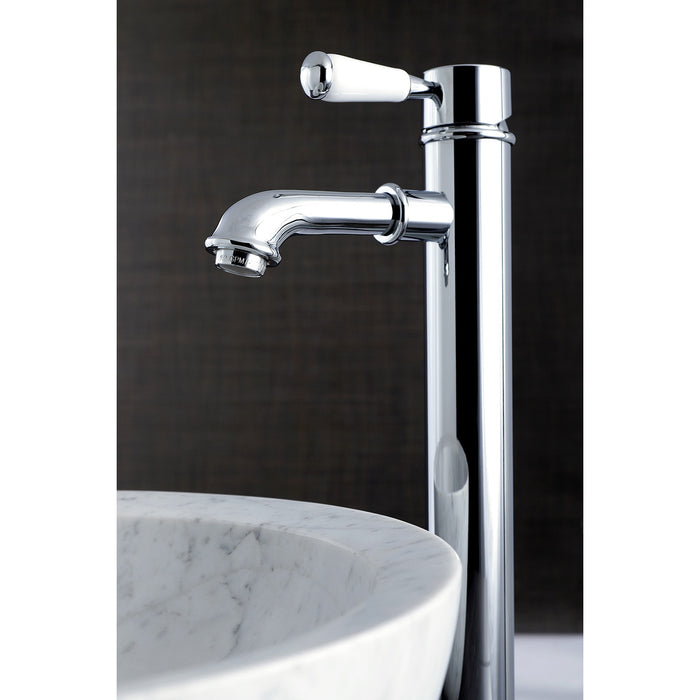 Kingston Tulare KS7211DPL - Paris Single-Handle 1-Hole Deck Mount Vessel Faucet, Polished Chrome