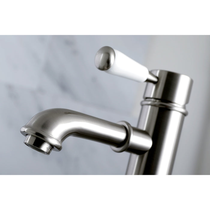 Kingston Tulare KS7218DPL - Paris Single-Handle 1-Hole Deck Mount Vessel Faucet, Brushed Nickel