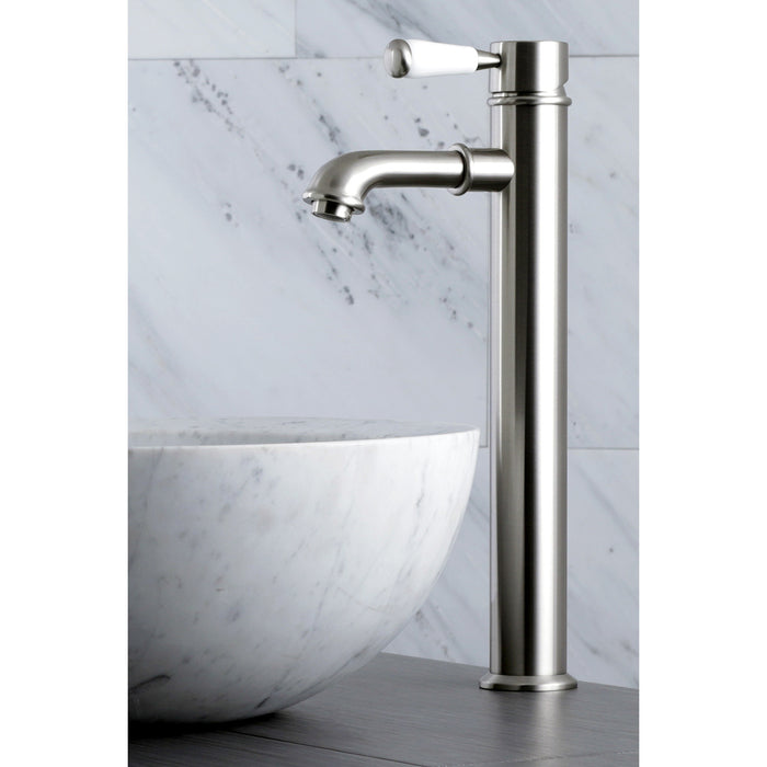 Kingston Tulare KS7218DPL - Paris Single-Handle 1-Hole Deck Mount Vessel Faucet, Brushed Nickel