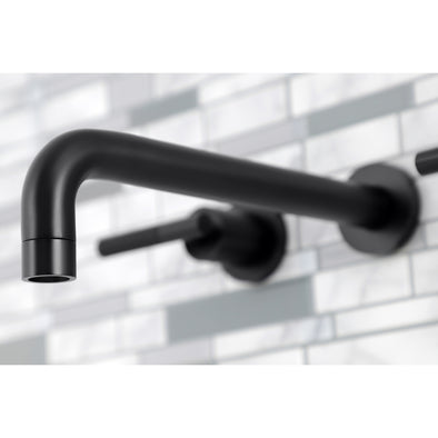 Kingston Sona KS8020CKL - Kaiser Two-Handle 3-Hole Wall Mount Roman Tu