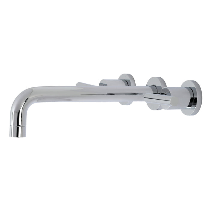 Kingston Sona KS8021CML - Manhattan Two-Handle 3-Hole Wall Mount Roman Tub Faucet, Polished Chrome