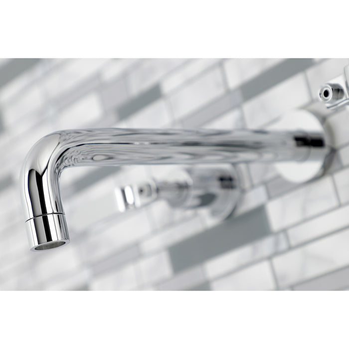 Kingston Sona KS8021KL - Whitaker Two-Handle 3-Hole Wall Mount Tub Faucet, Polished Chrome