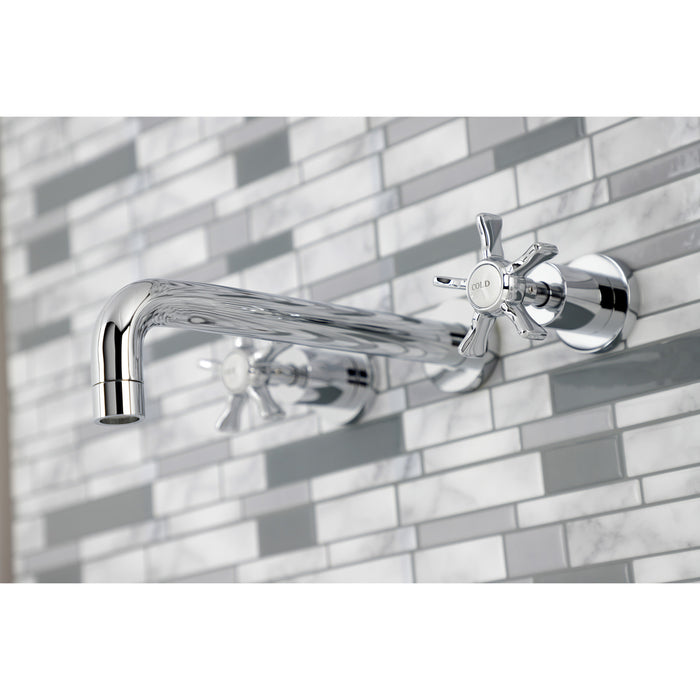 Kingston Sona KS8021NX - Hamilton Two-Handle 3-Hole Wall Mount Tub Faucet, Polished Chrome