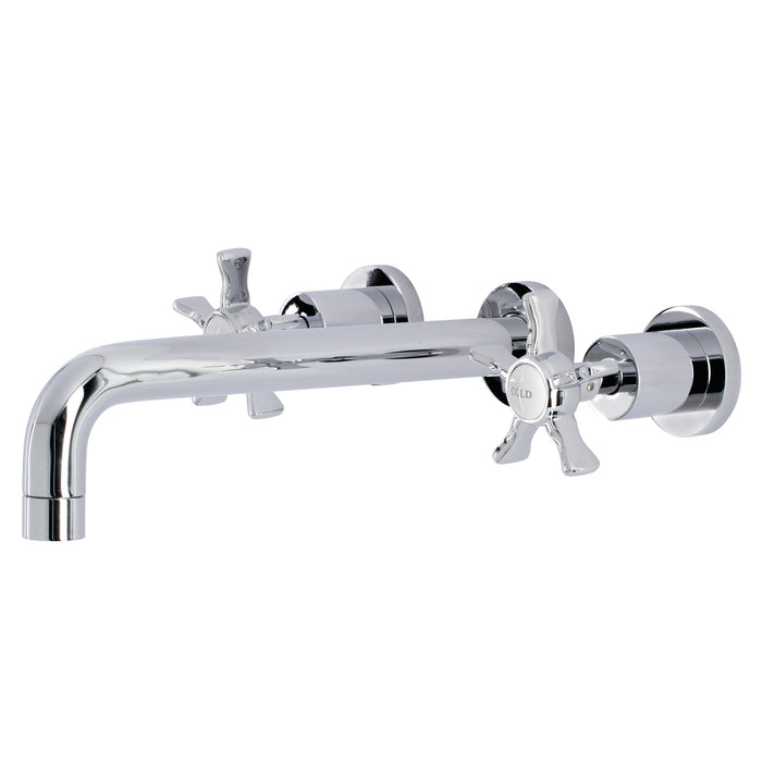 Kingston Sona KS8021NX - Hamilton Two-Handle 3-Hole Wall Mount Tub Faucet, Polished Chrome