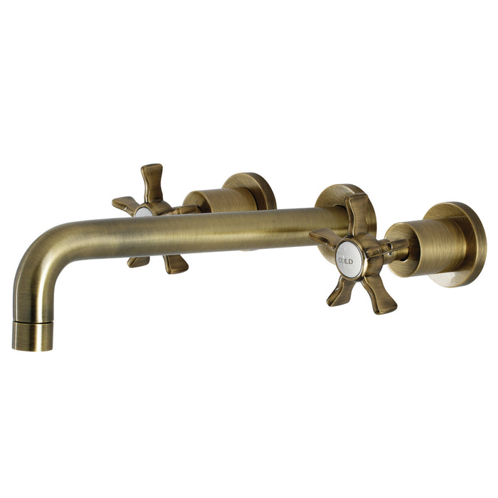 Kingston Sona KS8023NX - Hamilton Two-Handle 3-Hole Wall Mount Tub Faucet, Antique Brass