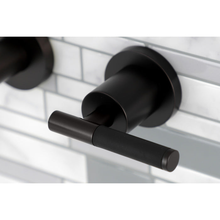 Kingston Sona KS8025CKL - Kaiser Two-Handle 3-Hole Wall Mount Tub Faucet, Oil Rubbed Bronze