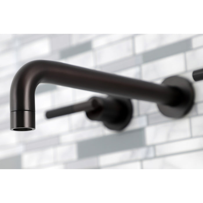 Kingston Sona KS8025CKL - Kaiser Two-Handle 3-Hole Wall Mount Tub Faucet, Oil Rubbed Bronze