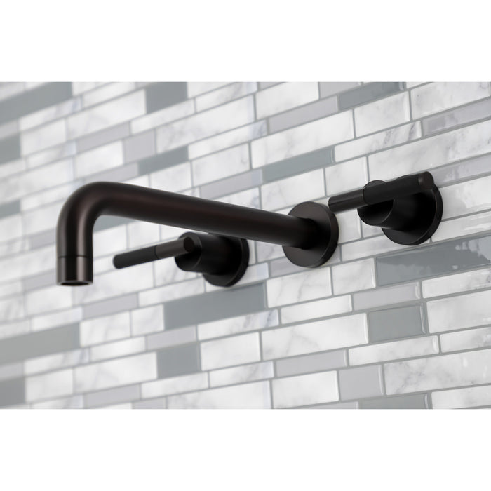 Kingston Sona KS8025CKL - Kaiser Two-Handle 3-Hole Wall Mount Tub Faucet, Oil Rubbed Bronze