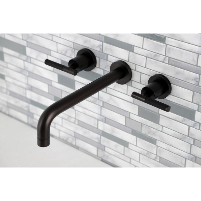 Kingston Sona KS8025CKL - Kaiser Two-Handle 3-Hole Wall Mount Tub Faucet, Oil Rubbed Bronze