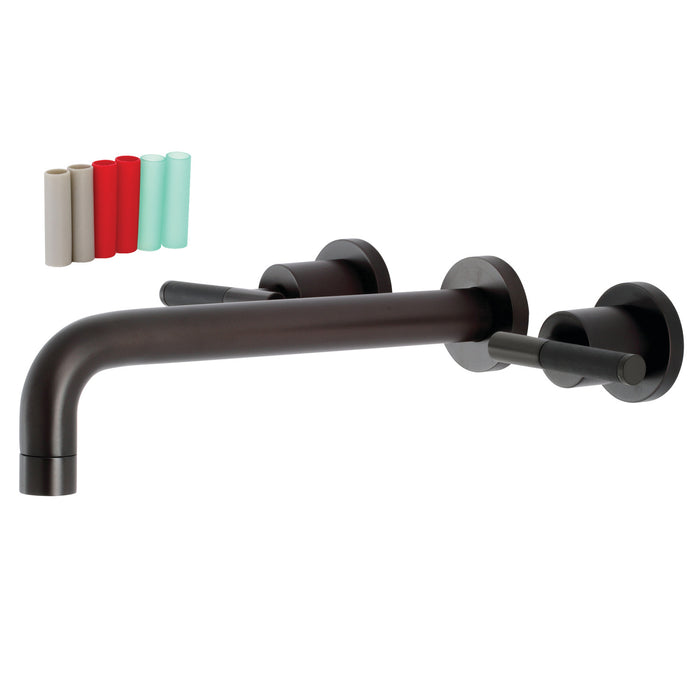 Kingston Sona KS8025CKL - Kaiser Two-Handle 3-Hole Wall Mount Tub Faucet, Oil Rubbed Bronze