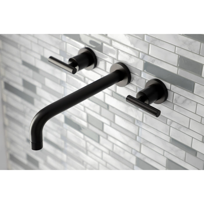 Kingston Sona KS8025CML - Manhattan Two-Handle 3-Hole Wall Mount Tub Faucet, Oil Rubbed Bronze
