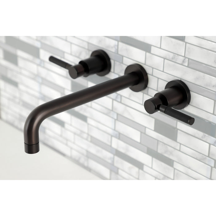 Kingston Sona KS8025DKL - Kaiser Two-Handle 3-Hole Wall Mount Tub Faucet, Oil Rubbed Bronze