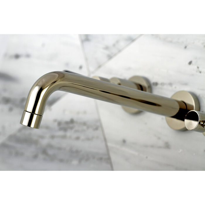 Kingston Sona KS8026DL - Concord Two-Handle 3-Hole Wall Mount Roman Tub Faucet, Polished Nickel
