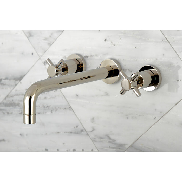 Kingston Sona KS8026DX - Concord Two-Handle 3-Hole Wall Mount Tub Faucet, Polished Nickel