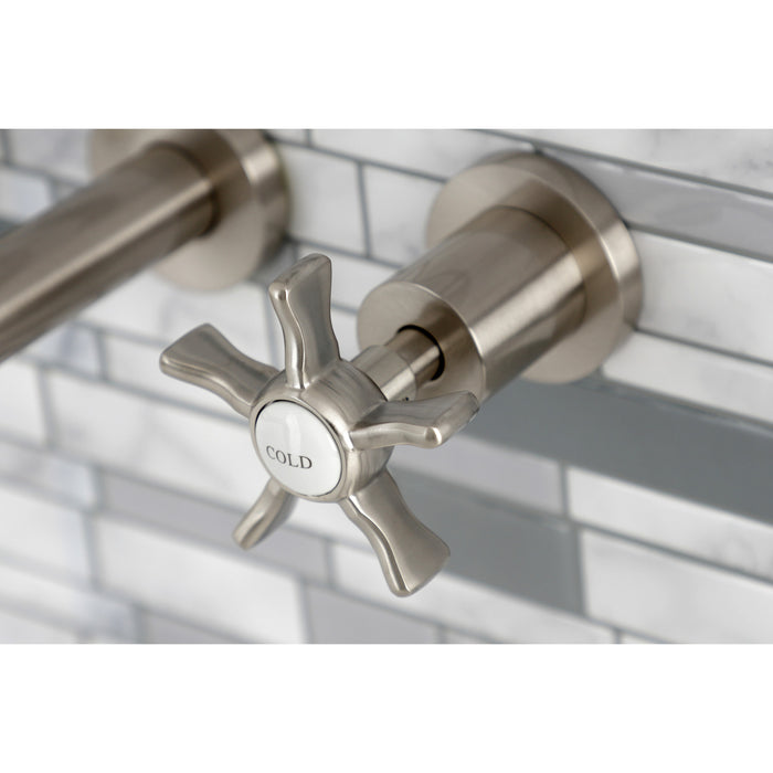 Kingston Sona KS8028NX - Hamilton Two-Handle 3-Hole Wall Mount Tub Faucet, Brushed Nickel