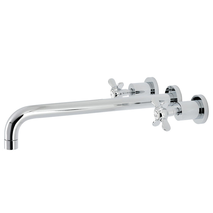 Kingston Sona KS8041BEX - Essex Two-Handle 3-Hole Wall Mount Tub Faucet, Polished Chrome