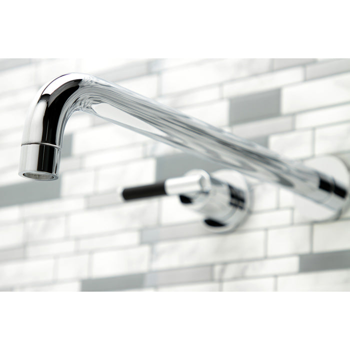Kingston Sona KS8041CKL - Kaiser Two-Handle 3-Hole Wall Mount Tub Faucet, Polished Chrome