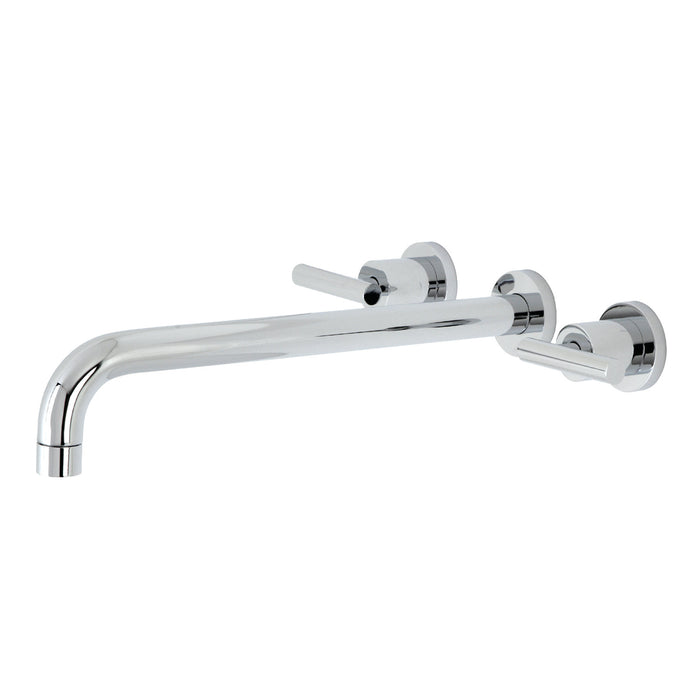 Kingston Sona KS8041CML - Manhattan Two-Handle 3-Hole Wall Mount Tub Faucet, Polished Chrome