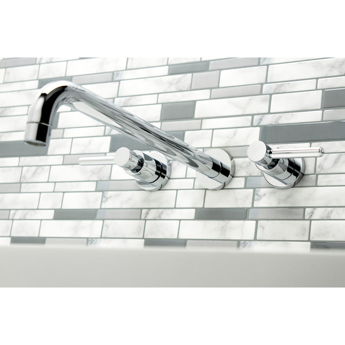 Kingston Sona KS8041DL - Concord Two-Handle 3-Hole Wall Mount Tub Faucet, Polished Chrome