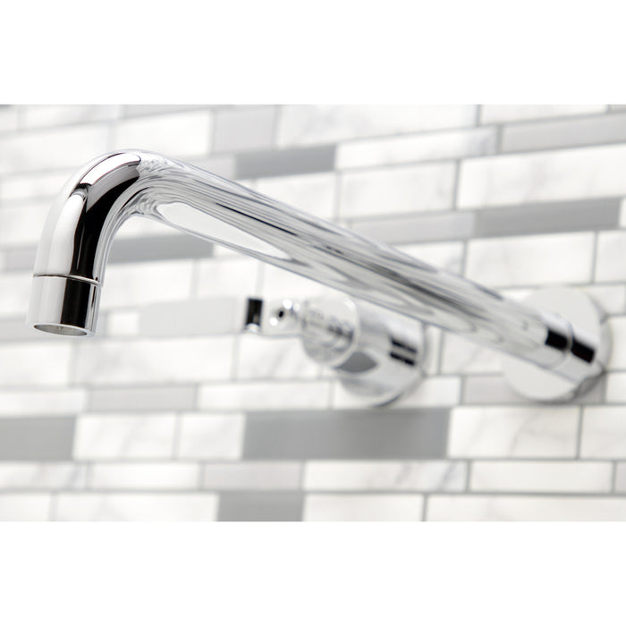 Kingston Sona KS8041KL - Whitaker Two-Handle 3-Hole Wall Mount Tub Faucet, Polished Chrome