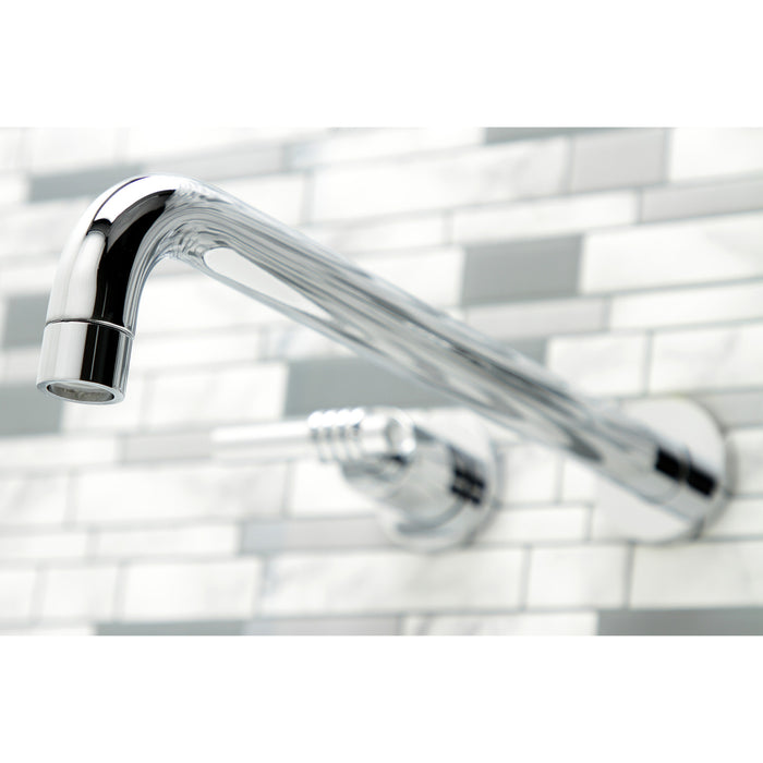 Kingston Sona KS8041ML - Milano Two-Handle 3-Hole Wall Mount Tub Faucet, Polished Chrome