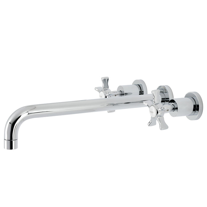 Kingston Sona KS8041NX - Hamilton Two-Handle 3-Hole Wall Mount Tub Faucet, Polished Chrome