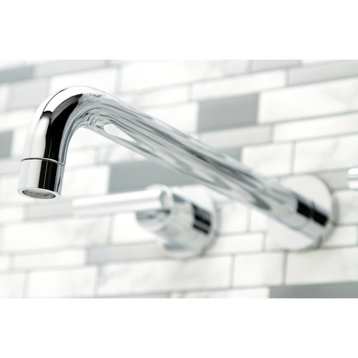 Kingston Sona KS8051CML - Manhattan Two-Handle 3-Hole Wall Mount Tub Faucet, Polished Chrome