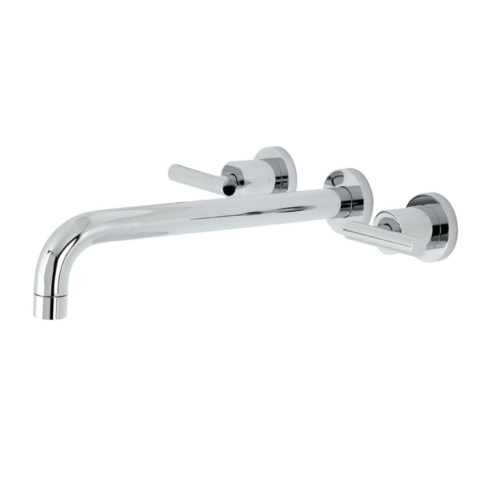 Kingston Sona KS8051CML - Manhattan Two-Handle 3-Hole Wall Mount Tub Faucet, Polished Chrome