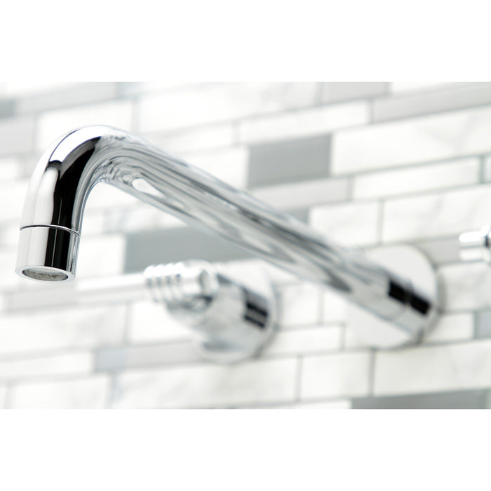 Kingston Sona KS8051ML - Milano Two-Handle 3-Hole Wall Mount Tub Faucet, Polished Chrome