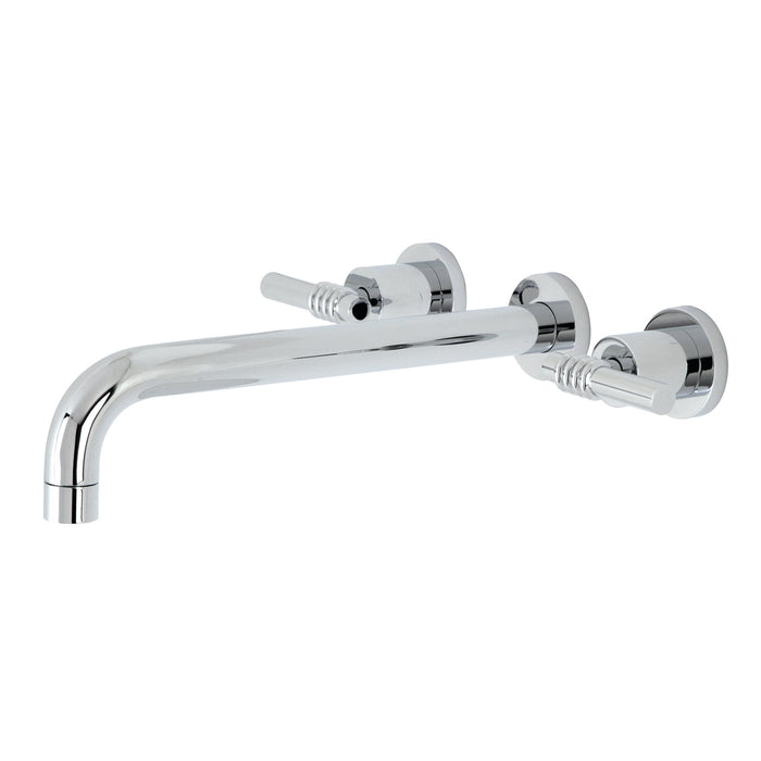 Kingston Sona KS8051ML - Milano Two-Handle 3-Hole Wall Mount Tub Faucet, Polished Chrome