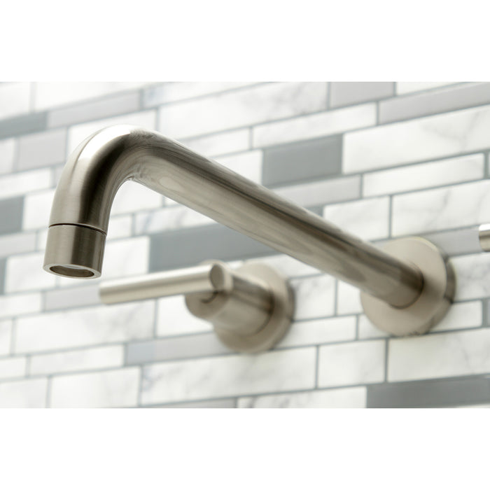 Kingston Sona KS8058CML - Manhattan Two-Handle 3-Hole Wall Mount Tub Faucet, Brushed Nickel
