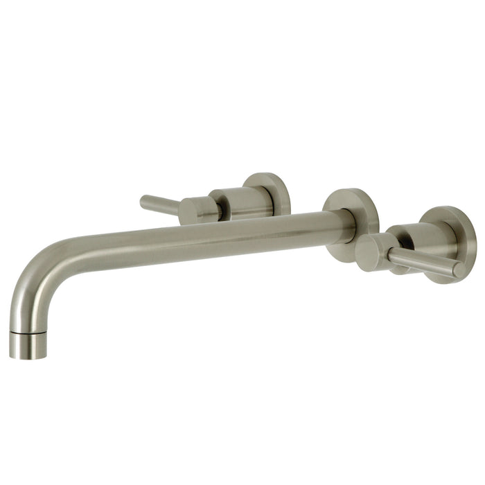 Kingston Sona KS8058DL - Concord Two-Handle 3-Hole Wall Mount Tub Faucet, Brushed Nickel