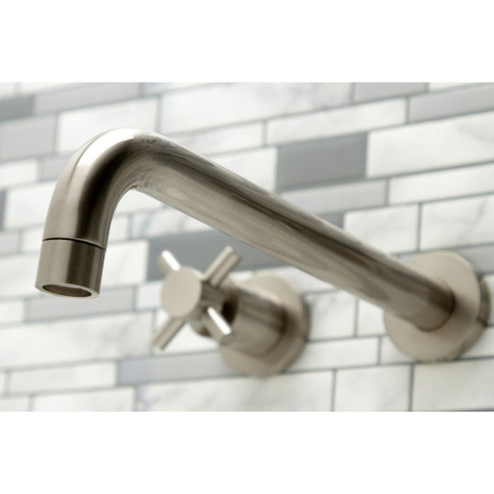 Kingston Sona KS8058DX - Concord Two-Handle 3-Hole Wall Mount Tub Faucet, Brushed Nickel