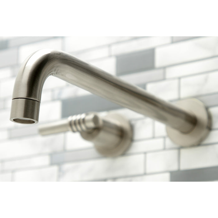 Kingston Sona KS8058ML - Milano Two-Handle 3-Hole Wall Mount Tub Faucet, Brushed Nickel