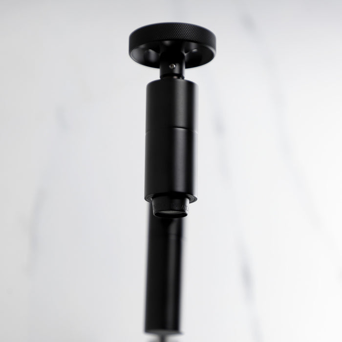 Kingston Sona KS8100RKZ - Wendell Two-Handle 1-Hole Wall Mount Pot Filler Faucet with Knurled Handle, Matte Black