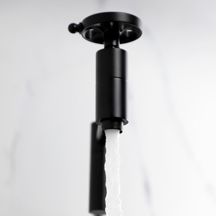 Kingston Sona KS8100RX - Belknap Two-Handle 1-Hole Wall Mount Pot Filler Faucet, Matte Black
