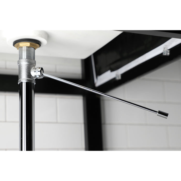 Kingston Concord KS8101 Brass Pop-Up Bathroom Sink Drain without Overflow, 22 Gauge, Polished Chrome