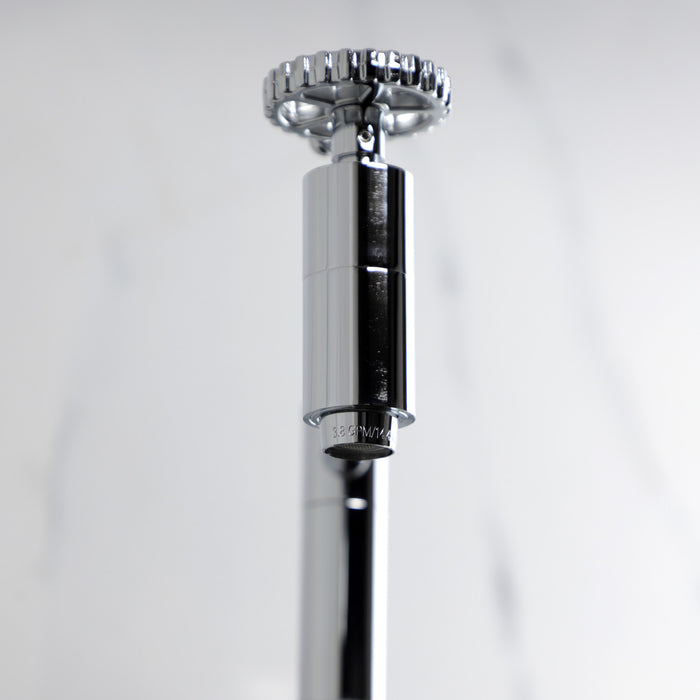 Kingston Sona KS8101CG - Fuller Two-Handle 1-Hole Wall Mount Pot Filler Faucet, Polished Chrome