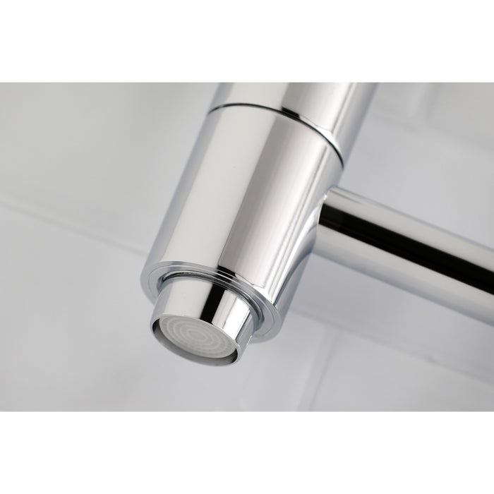 Kingston Sona KS8101DX - Concord Two-Handle 1-Hole Wall Mount Pot Filler Faucet, Polished Chrome