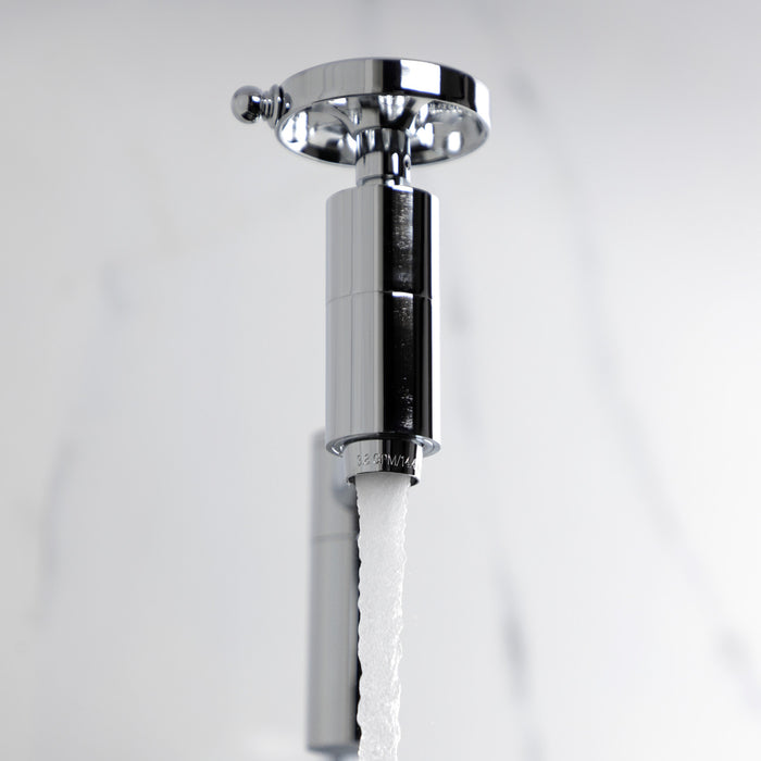 Kingston Sona KS8101RX - Belknap Two-Handle 1-Hole Wall Mount Pot Filler Faucet, Polished Chrome