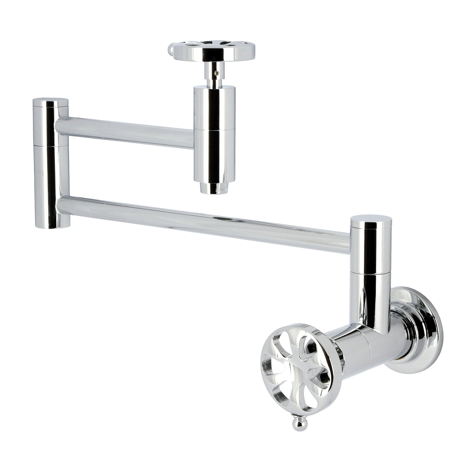 Kingston Brass KS2338RX Küchenarmatur – Gebürstetes Nickel, Brücken-Design, Mit Seitensprüher