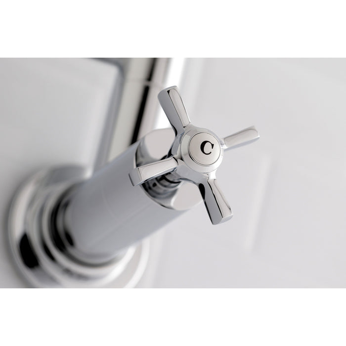Kingston Sona KS8101ZX - Millennium Two-Handle 1-Hole Wall Mount Pot Filler Faucet, Polished Chrome